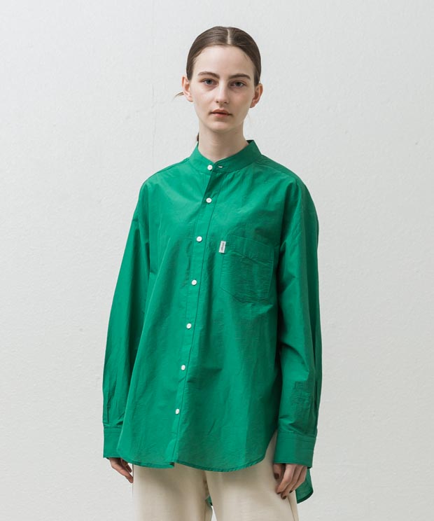 Big Silhouette Back Design Strain Shirt - GREEN