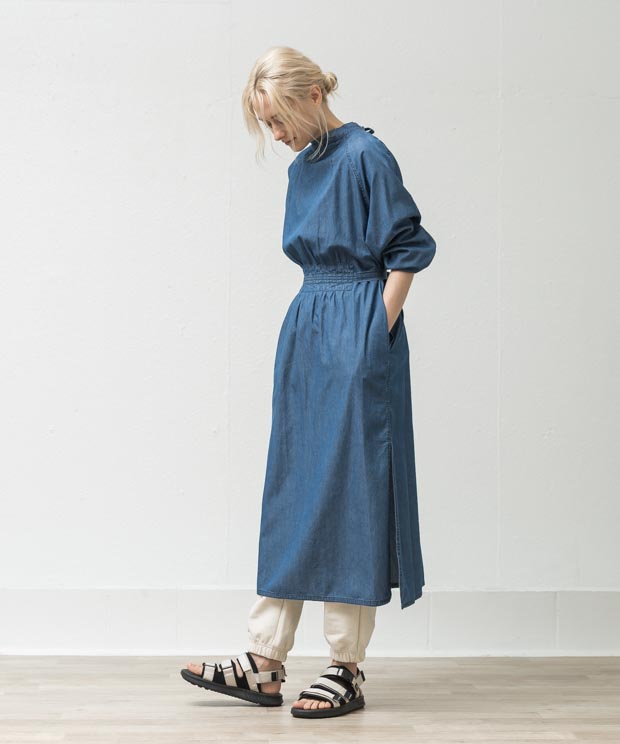 [予約商品] 4.5Oz Denim Aidman Gown - BLUE