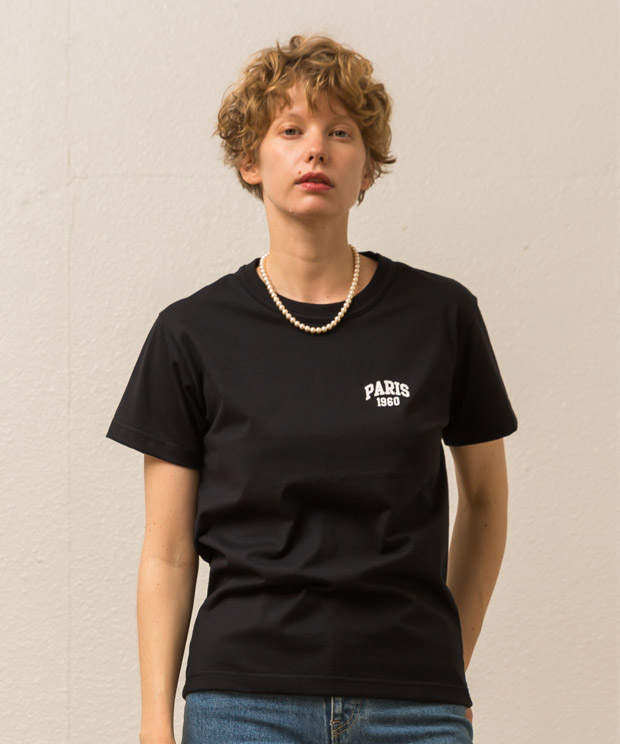 High Gauge Jersey Authentic T-Shirt ( Paris ) - BLACK