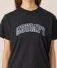 Authentic Compact Printed T-Shirt(Grumpy) - BLACK