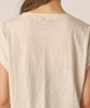 Dolman Sleeve Printed T-Shirt(Turn And) - OATMEAL