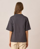 Loose Silhouette Printed T-Shirt (Eagle) - COAL BLACK