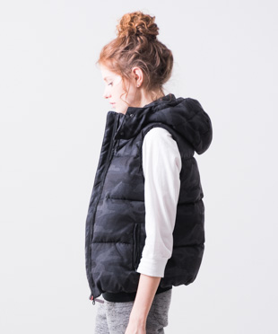 Padding Vest - BLACK CAMO
