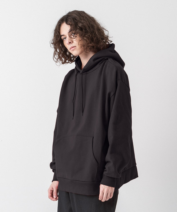 Oversized Sweat Hoodie - BLACK