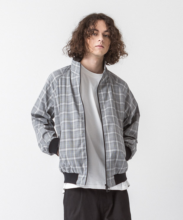 Coolmax Seersucker Track Jacket - GLEN CHECK