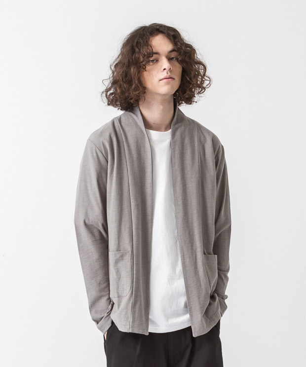 Dry Amunzen Buttonless Cardigan - BEIGE