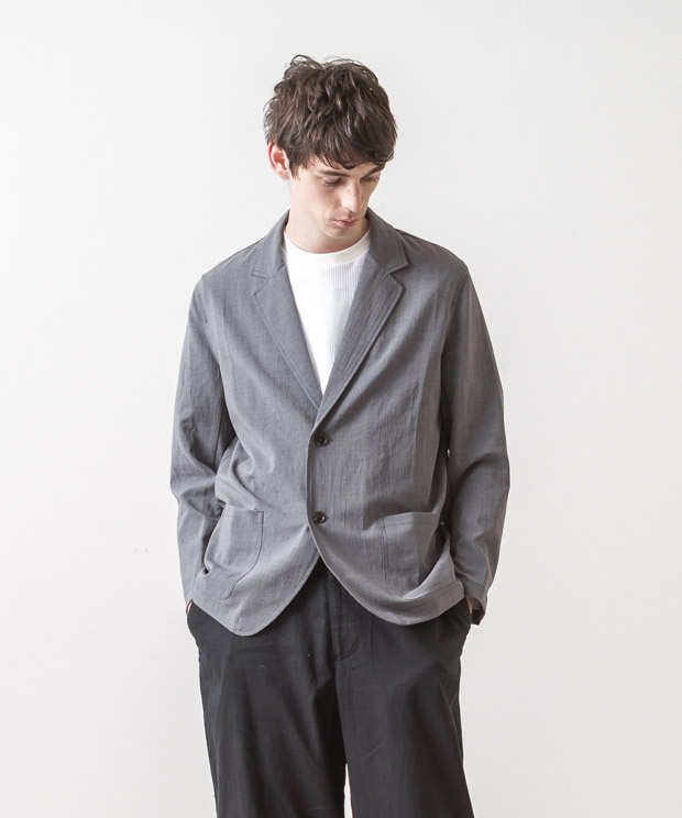 EVALET Thick&Thin Tailored Jacket - GRAY