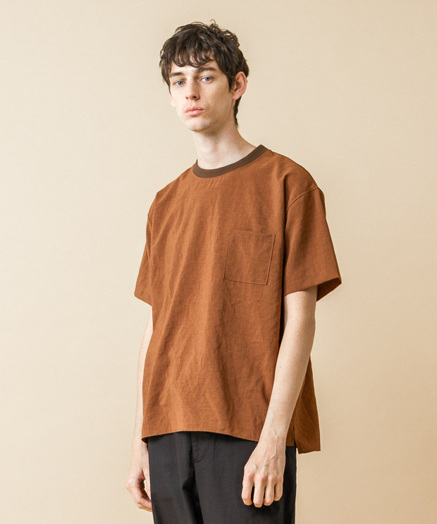 Thick&Thin T-Shirt - BROWN