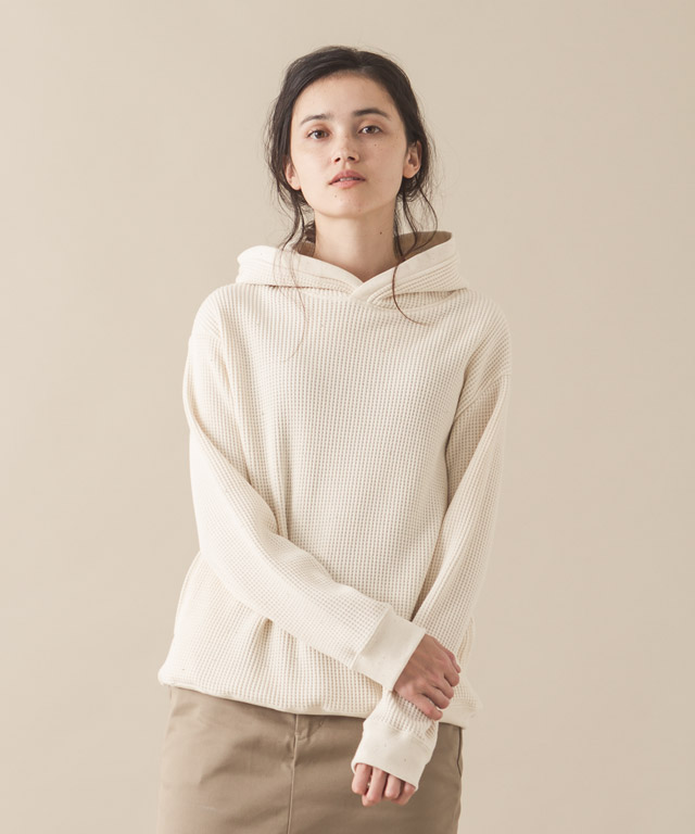 [19AW先行予約販売] Waffle Hoodie - NATURAL