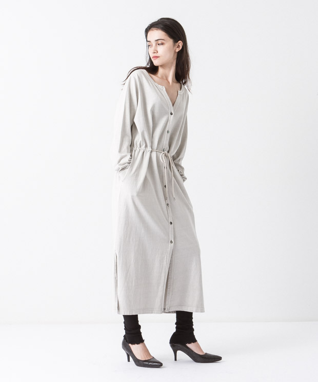 Pigment Dyed Long Cardigan - IVORY