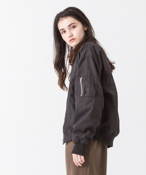 N/C B-10 Flight Jacket - BLACK