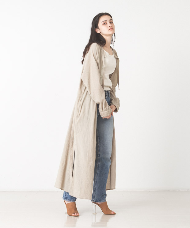 Light Voile Military Aidman Gown - BEIGE